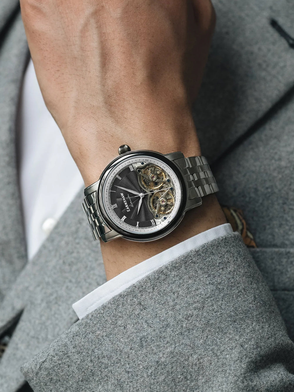 Thomas Earnshaw ES-8255-11 Longitude Double Barrel Automatic 42mm