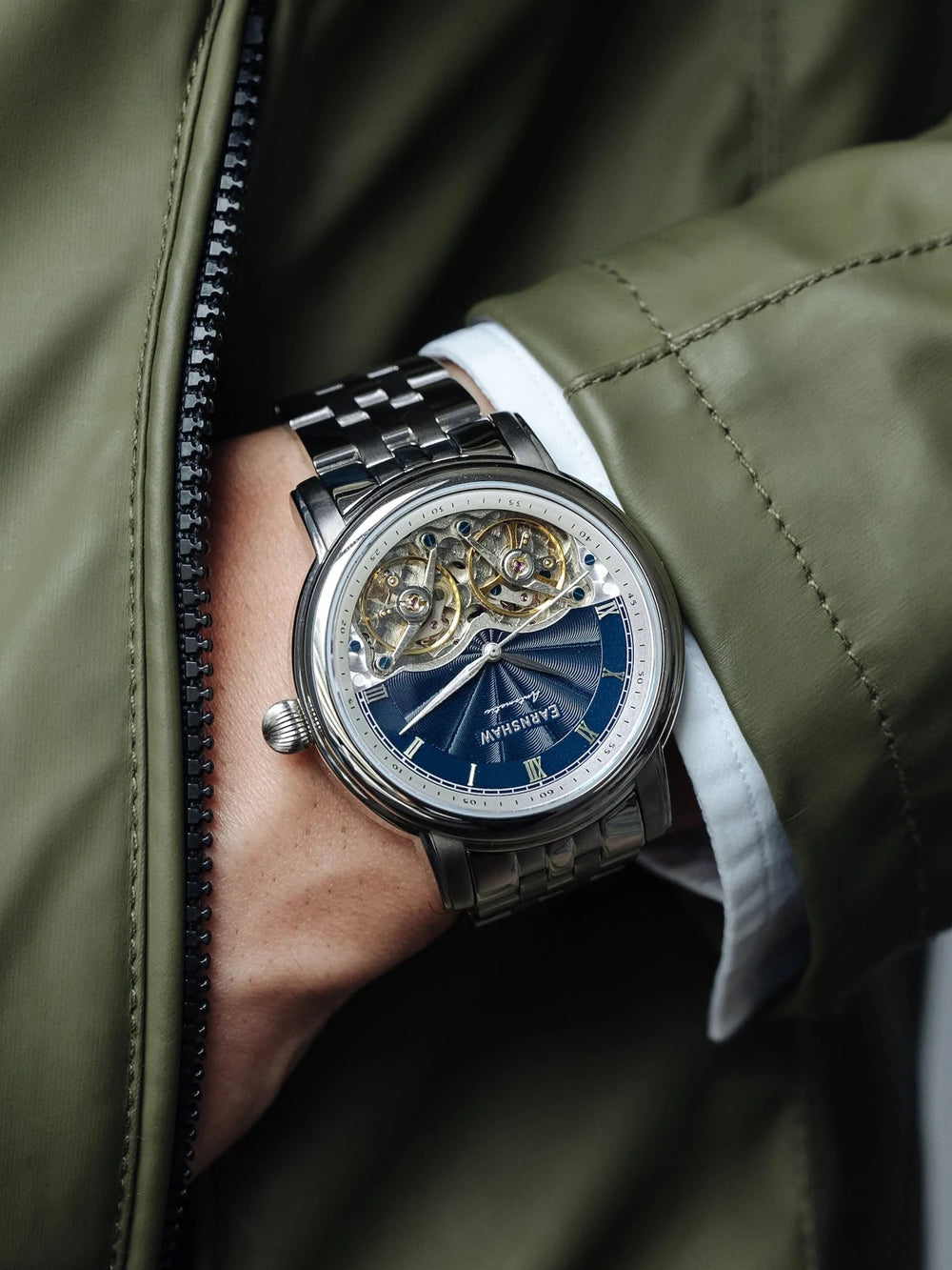 Thomas Earnshaw ES-8255-22 Longitude Double Barrel Automatic 42mm