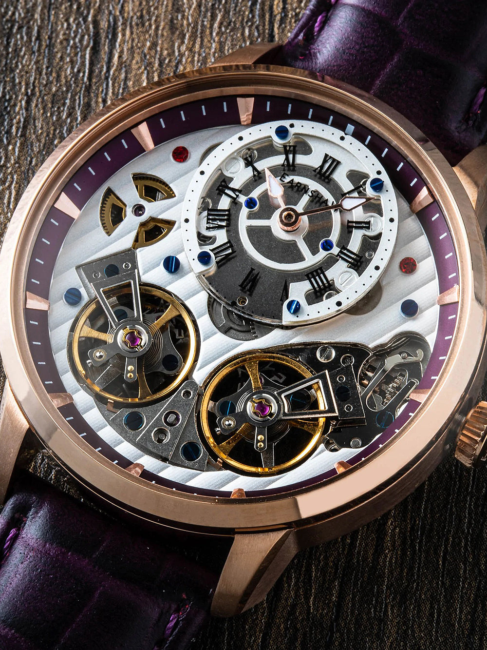 Thomas Earnshaw ES-8273-06 Brewster Double Barrel Automatic 42mm