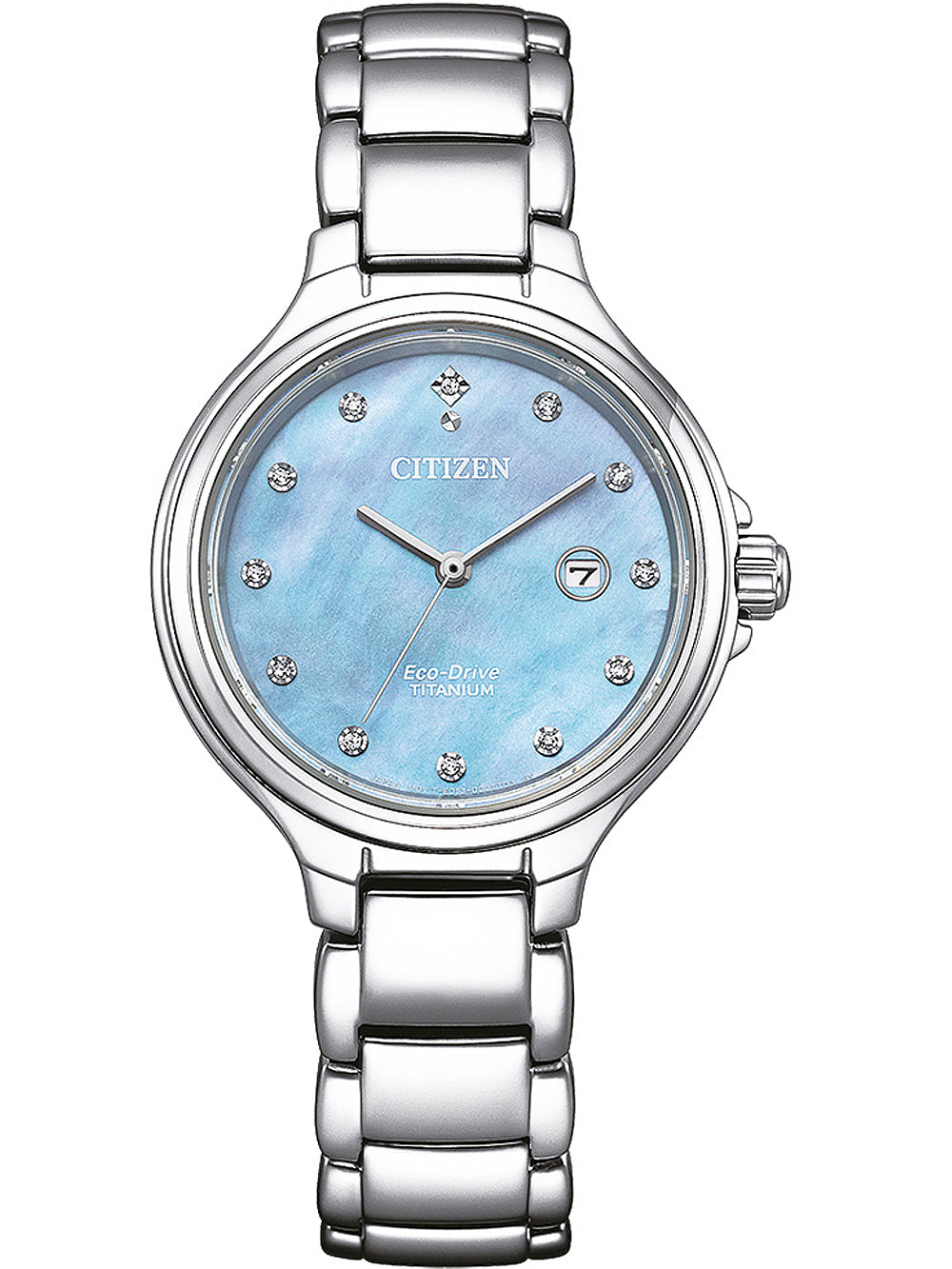 Citizen EW2680-84N Eco-Drive Titanium moteriškas laikrodis 31mm 10ATM