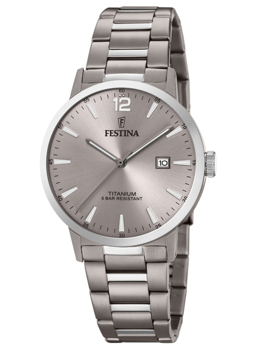 Festina F20435/2 Classic Titanium Unisex laikrodis 40mm 10ATM