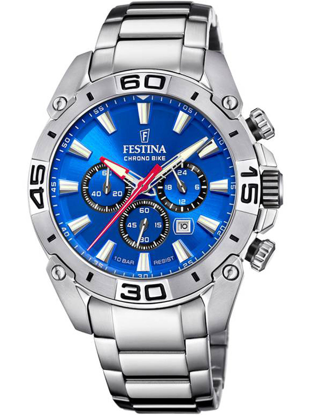 Festina F20543/2 Bike Chronograph vyriškas laikrodis 45mm 10ATM