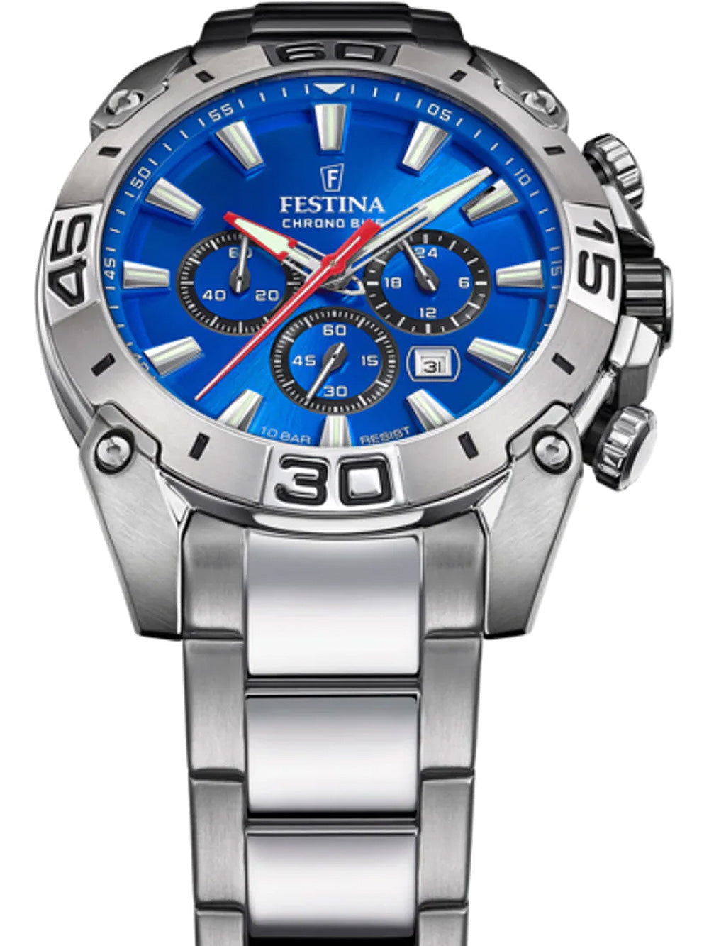Festina F20543/2 Bike Chronograph vyriškas laikrodis 45mm 10ATM