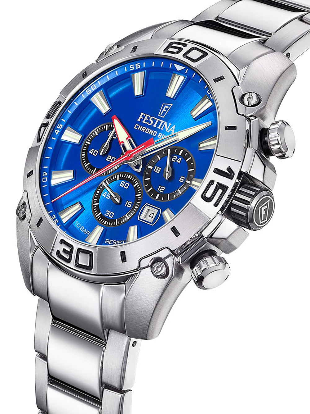 Festina F20543/2 Bike Chronograph vyriškas laikrodis 45mm 10ATM