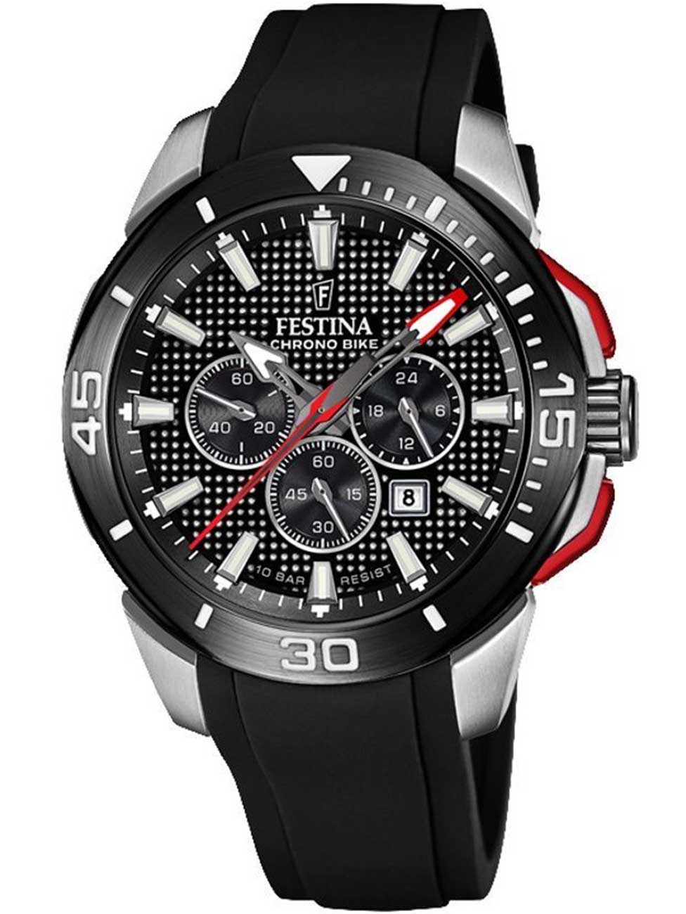 Festina F20642/4 vyriškas laikrodis Chrono Bike 46mm 10ATM