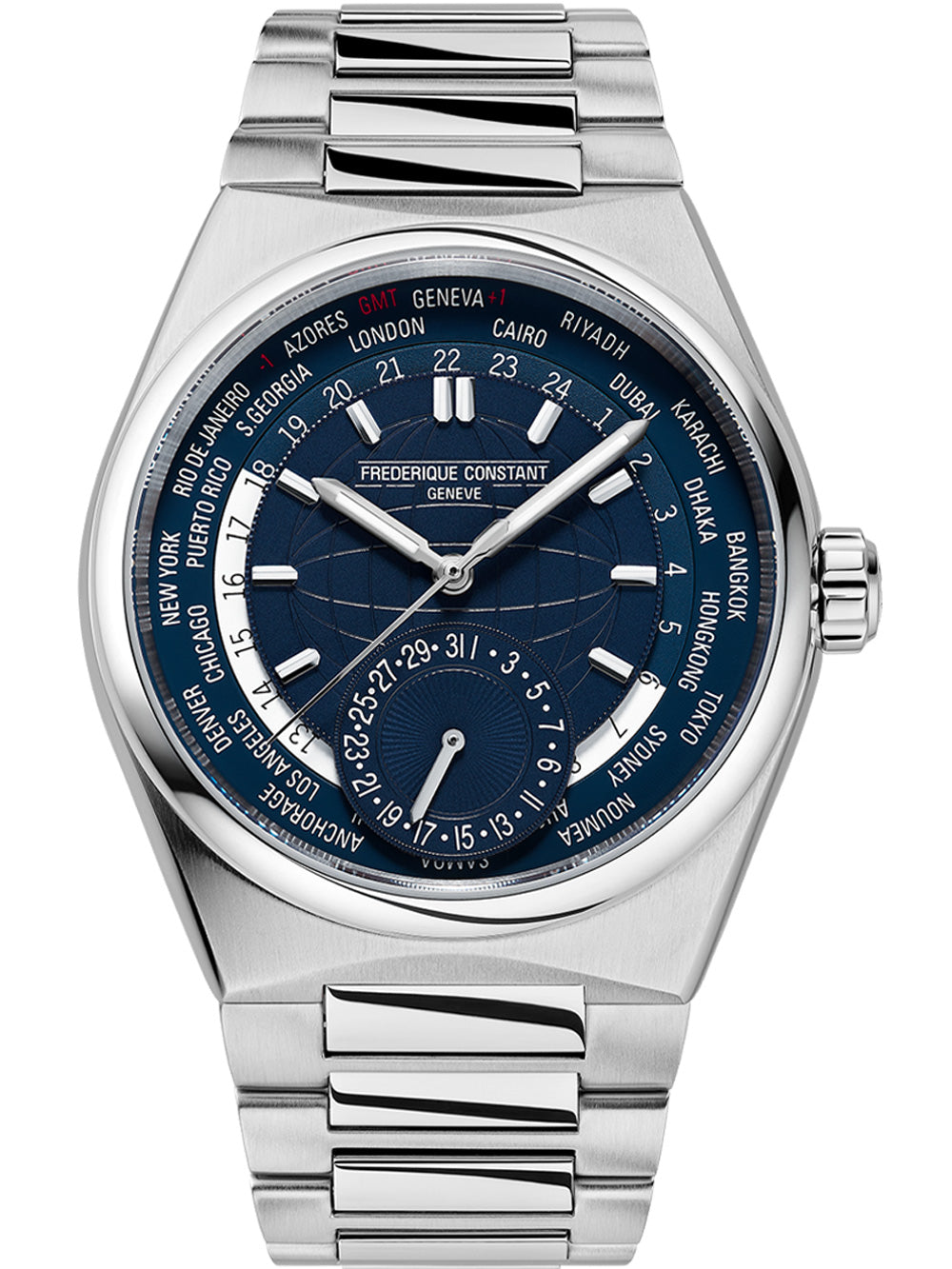 Frederique Constant FC-718N4NH6B Highlife Worldtimer Automatic vyriškas laikrodis