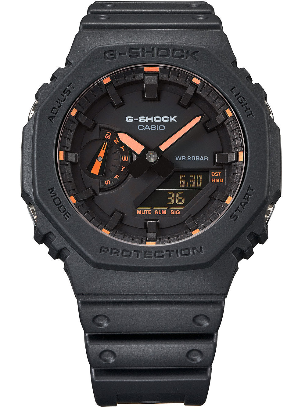 Casio GA-2100-1A4ER G-Shock vyriškas laikrodis 45mm 20ATM