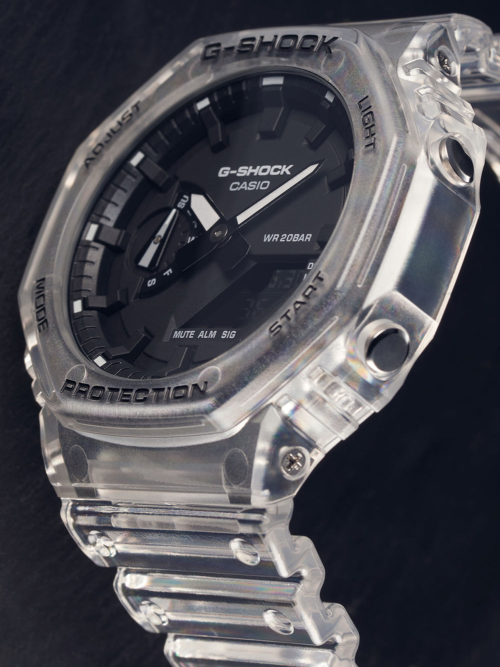Casio GA-2100SKE-7AER G-Shock vyriškas laikrodis 45mm 20ATM