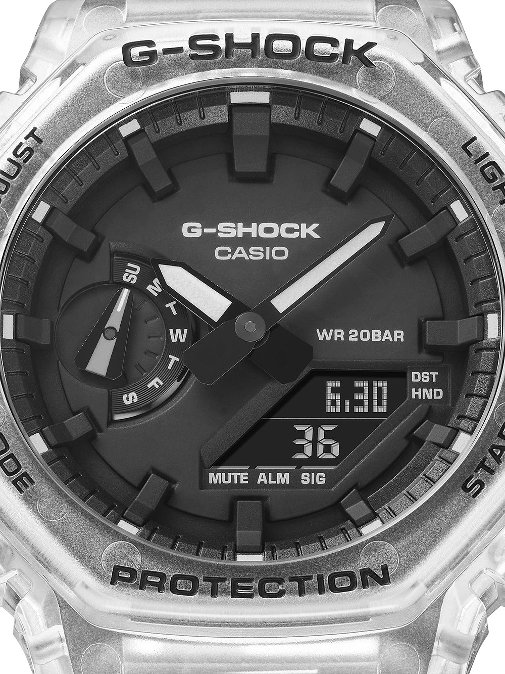 Casio GA-2100SKE-7AER G-Shock vyriškas laikrodis 45mm 20ATM