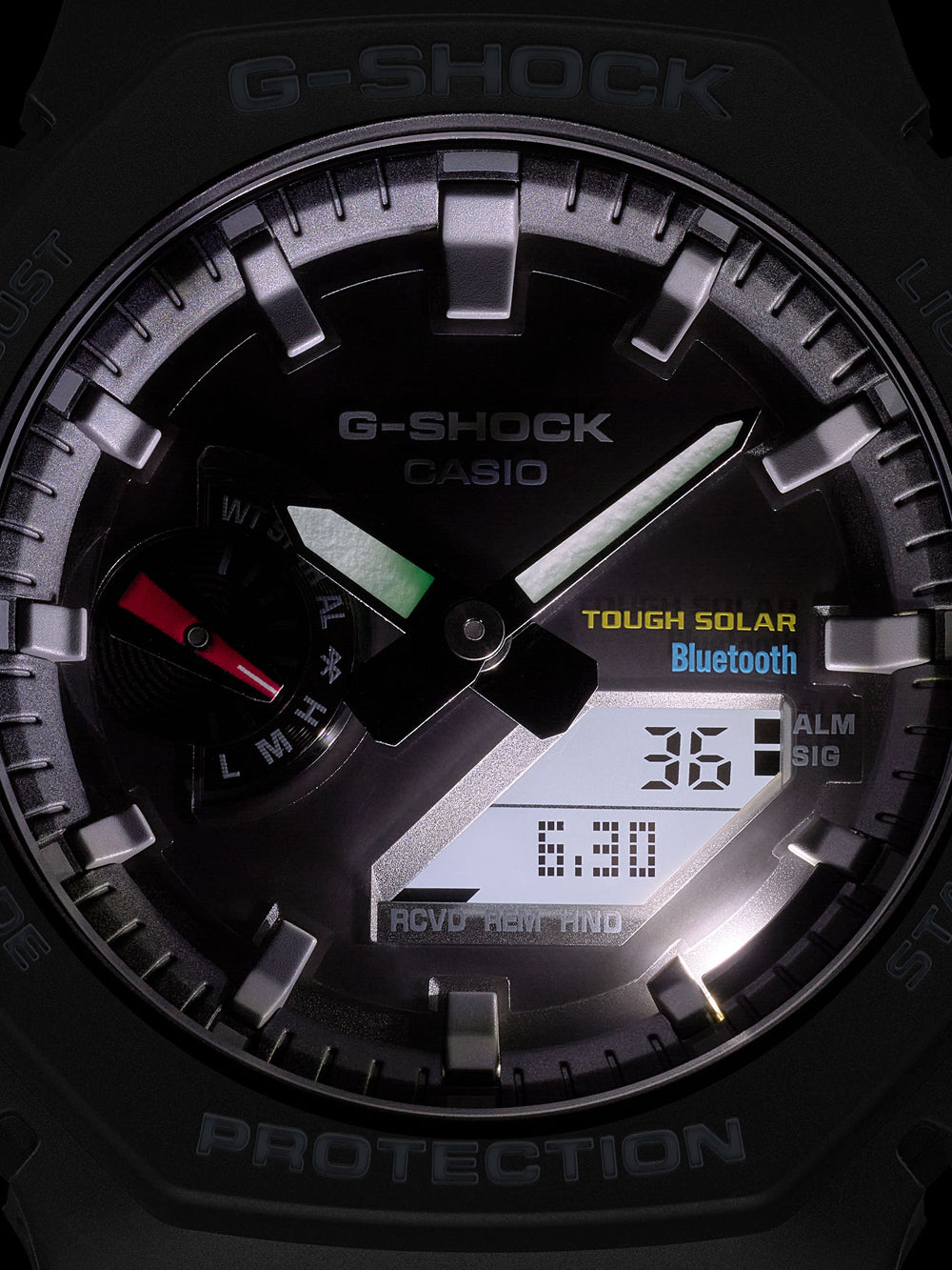 Casio GA-B2100-1AER G-Shock vyriškas laikrodis 45mm 20ATM