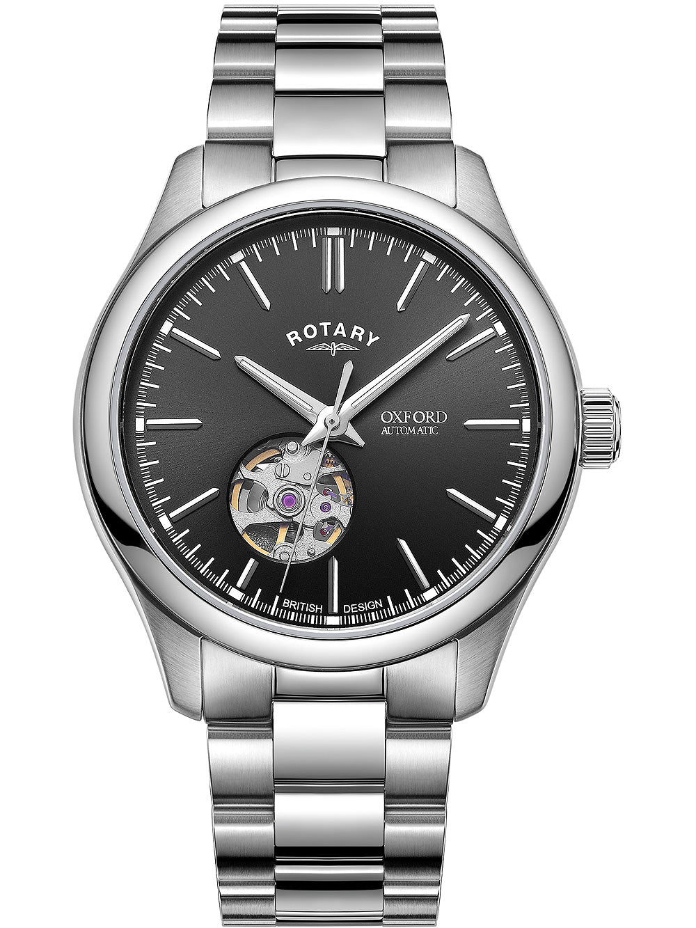 Rotary GB05095/04 Oxford Automatic vyriškas laikrodis 40mm 5ATM