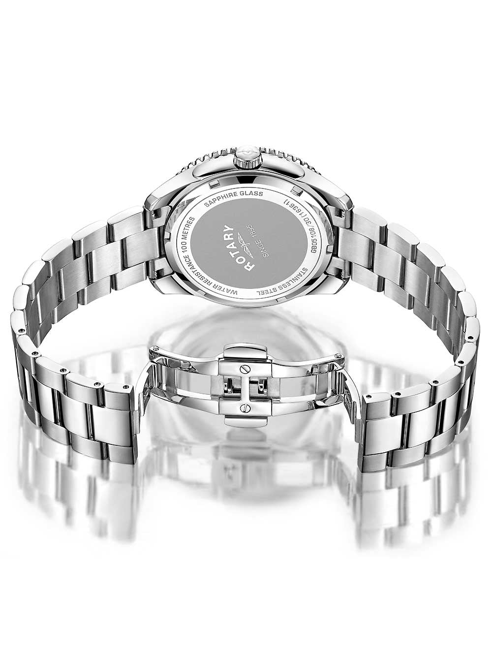 Rotary GB05108/30 Henley vyriškas laikrodis GMT 42mm 10ATM