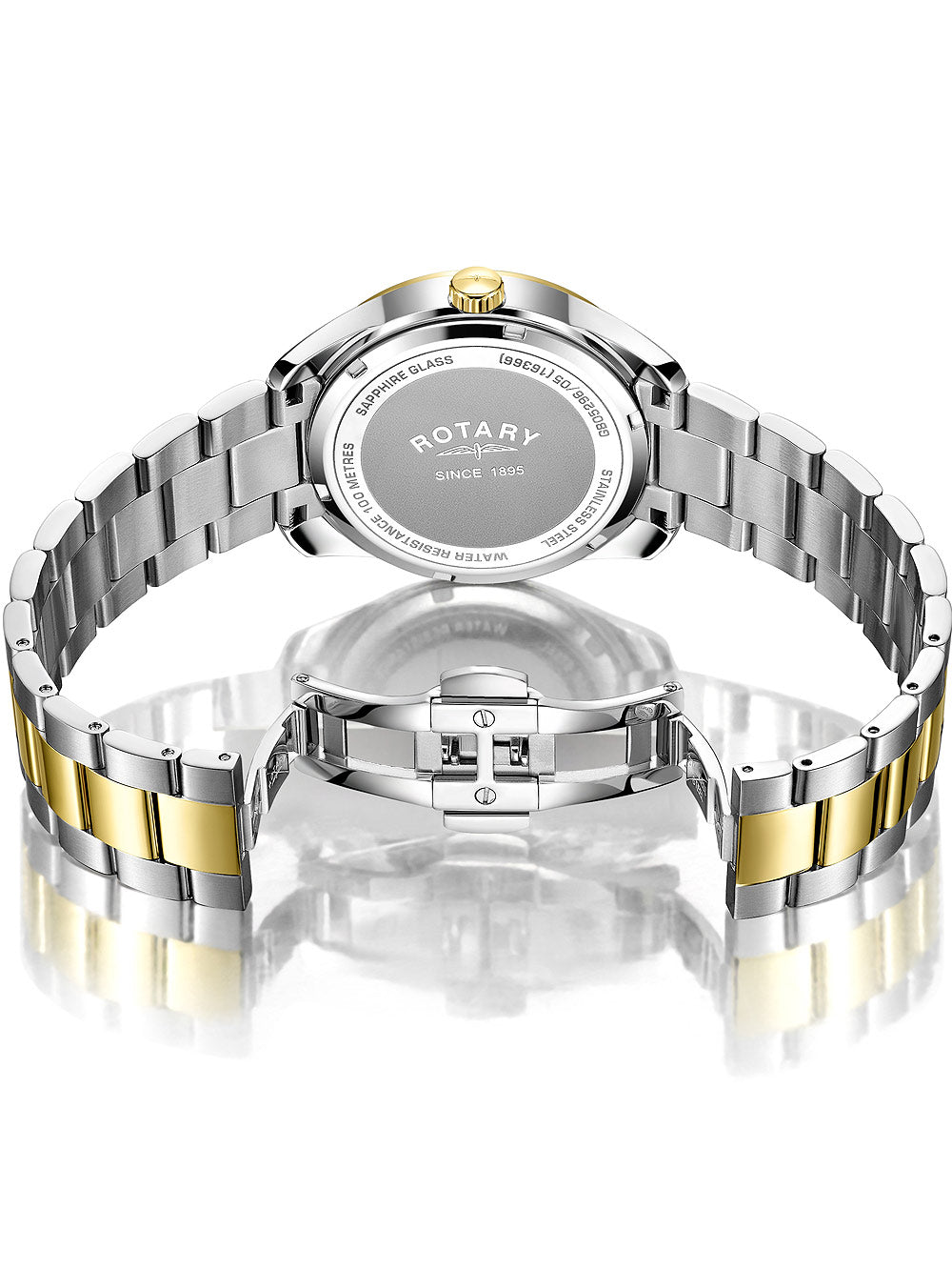 Rotary GB05296/05 Henley GMT vyriškas laikrodis 40mm 10ATM