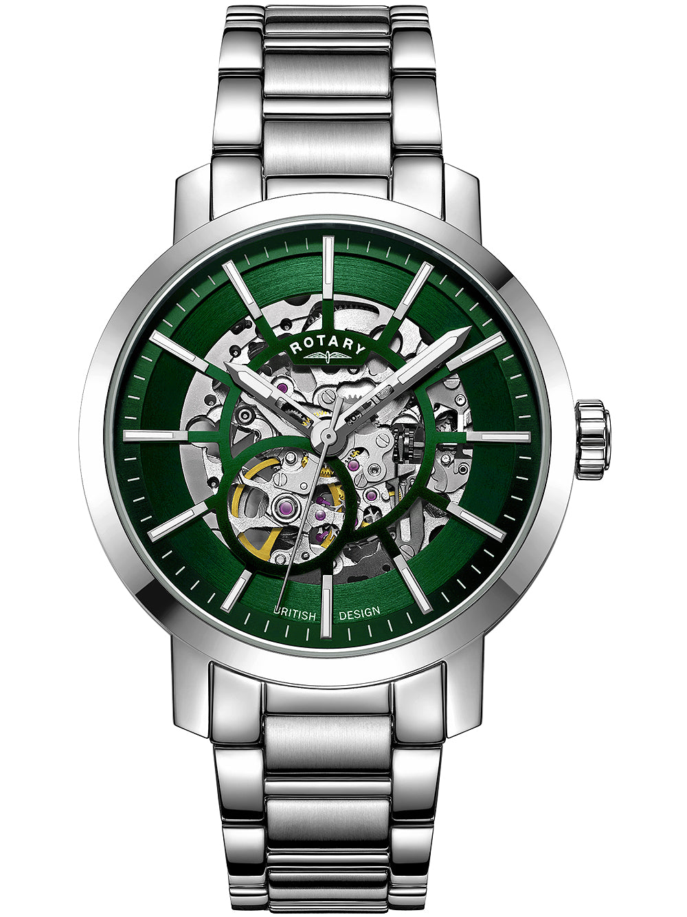 Rotary GB05350/24 Greenwich Automatic vyriškas laikrodis 42mm 5ATM