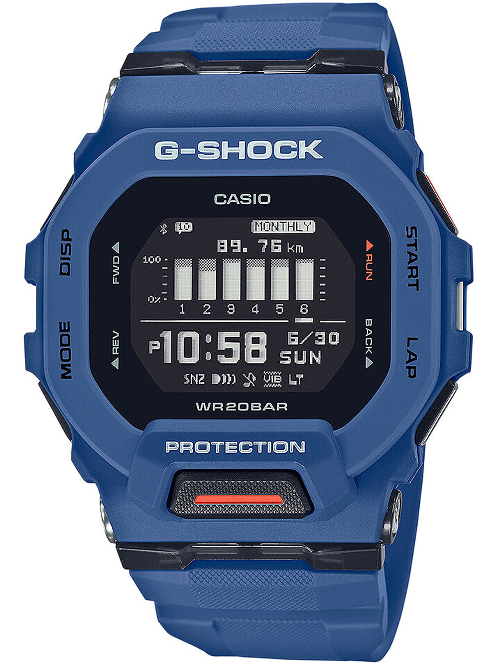Casio GBD-200-2ER G-Shock vyriškas laikrodis 46mm 20ATM