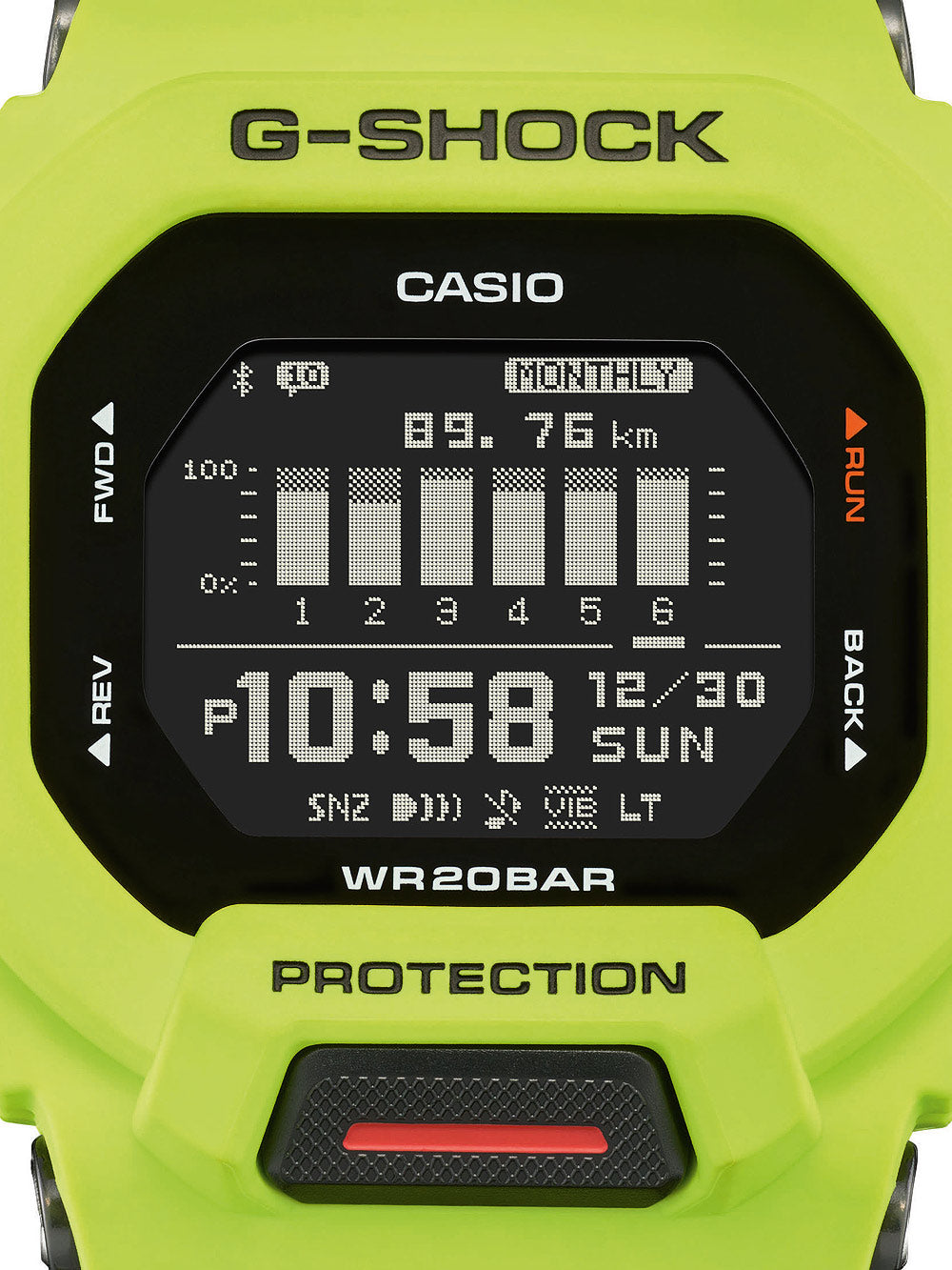 Casio GBD-200-9ER G-Shock vyriškas laikrodis 46mm 20ATM