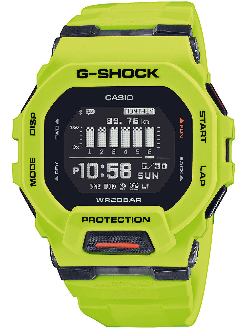 Casio GBD-200-9ER G-Shock vyriškas laikrodis 46mm 20ATM