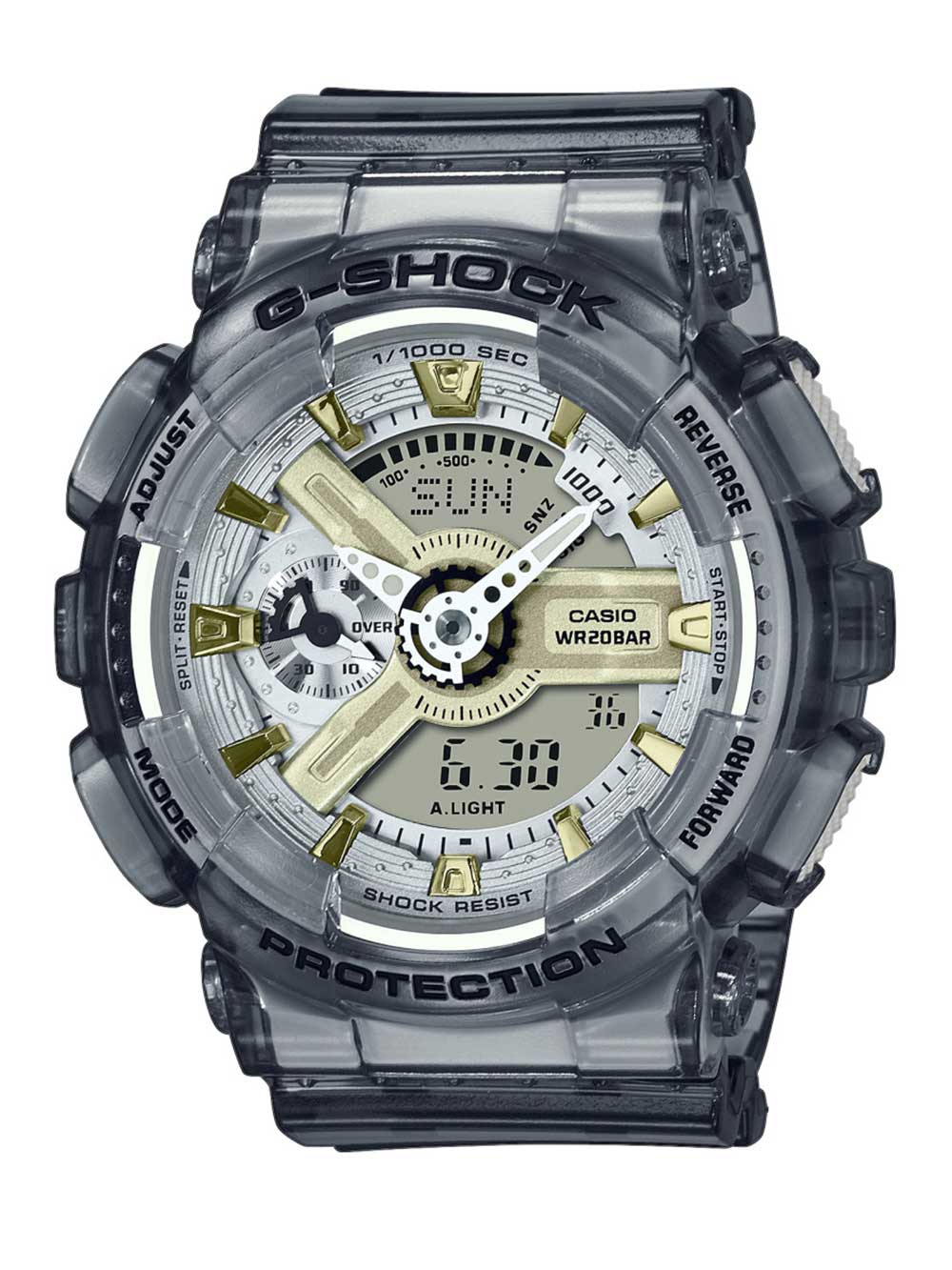 Casio GMA-S110GS-8AER G-Shock vyriškas laikrodis 43mm 20ATM