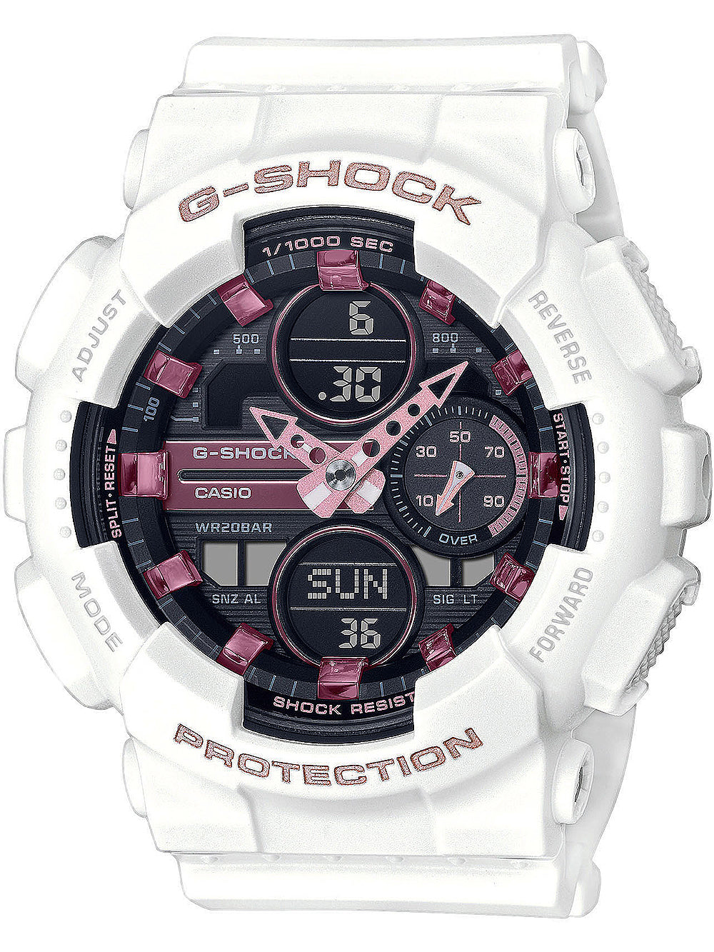 Casio GMA-S140M-7AER G-Shock vyriškas laikrodis 46mm 20ATM