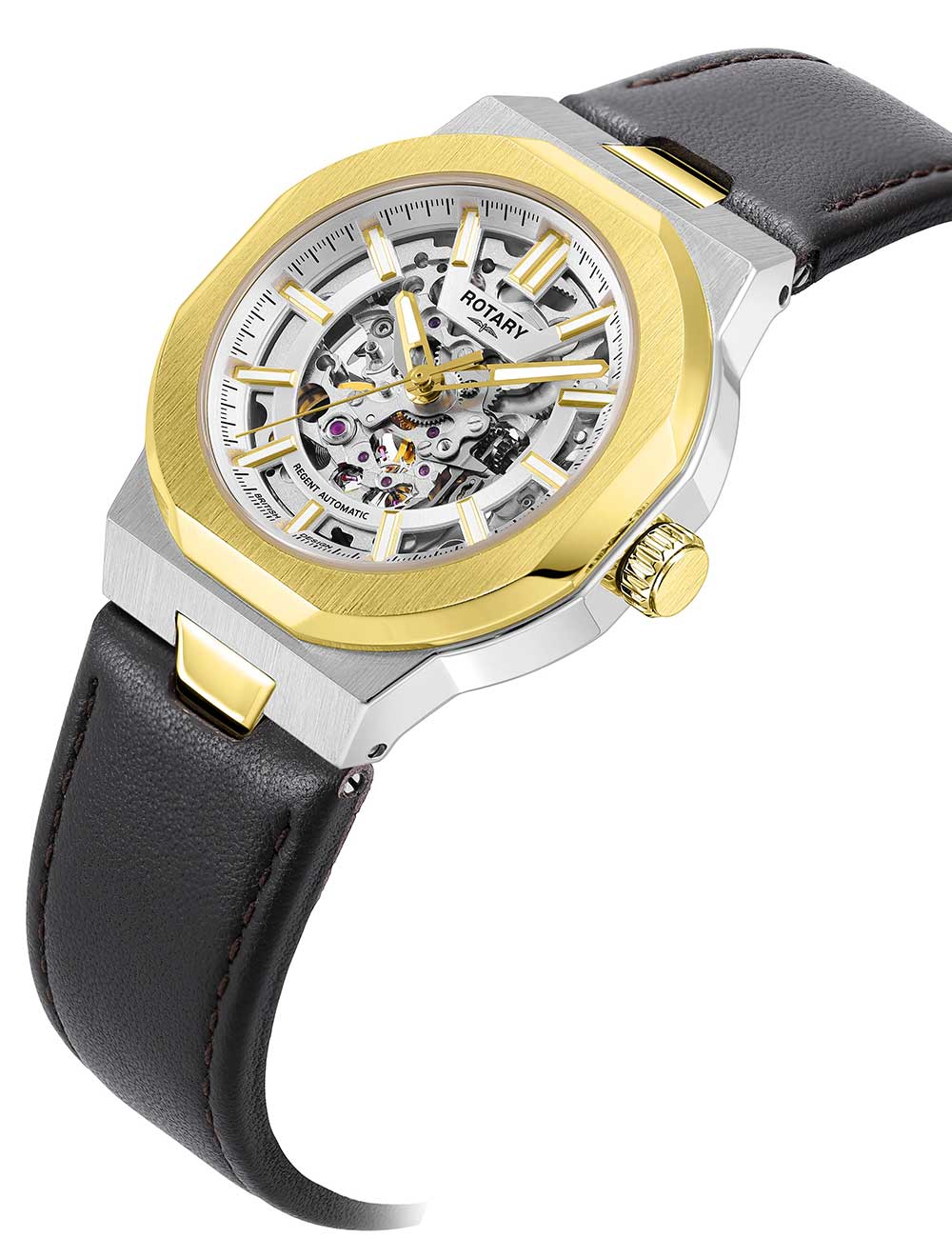 Rotary GS05496/06 vyriškas laikrodis Regent Automatic 40mm 10ATM