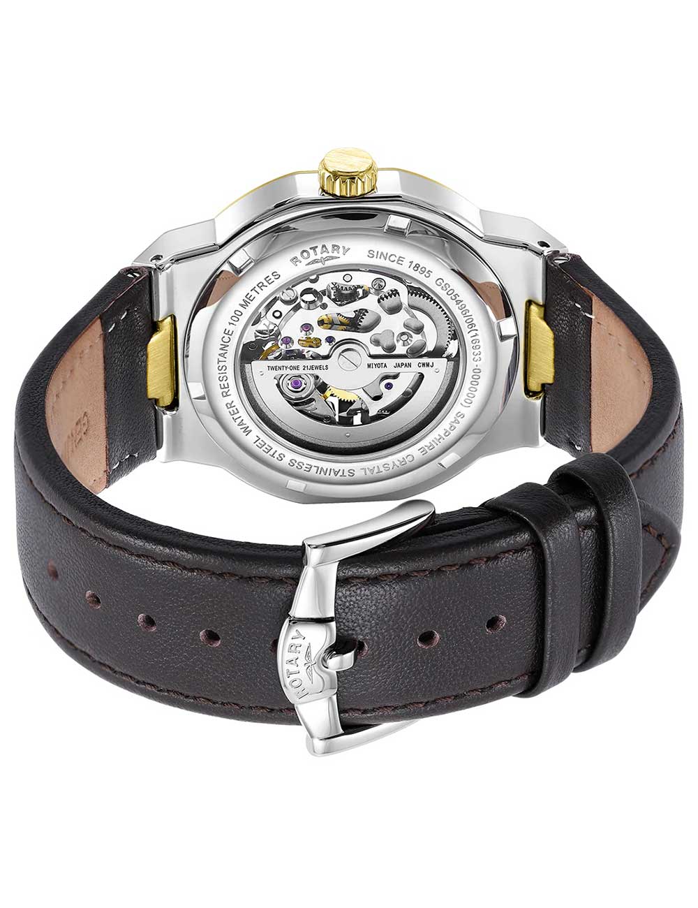 Rotary GS05496/06 vyriškas laikrodis Regent Automatic 40mm 10ATM