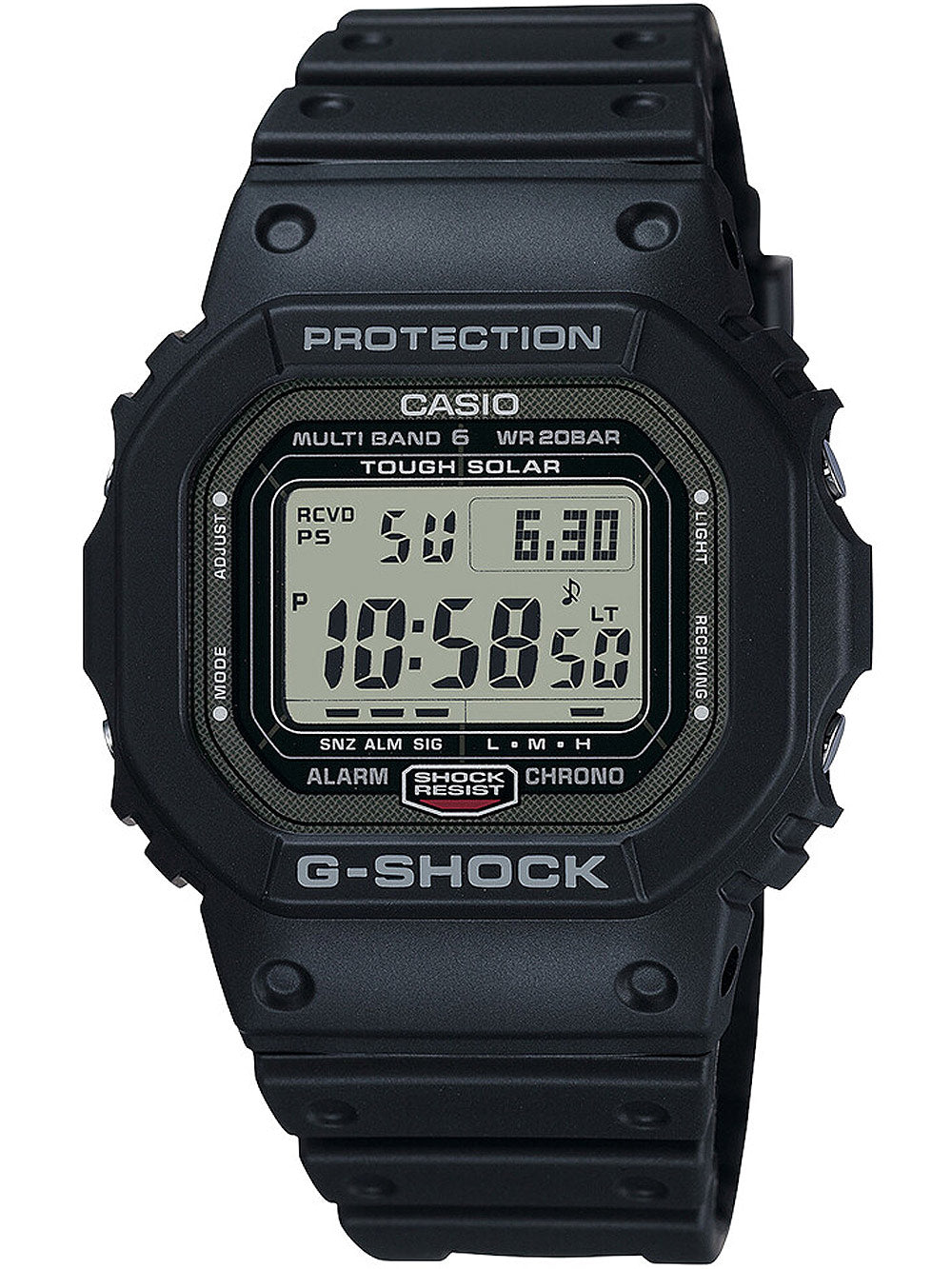 Casio GW-5000U-1ER G-Shock solar radio controlled vyriškas laikrodis 43mm 20ATM