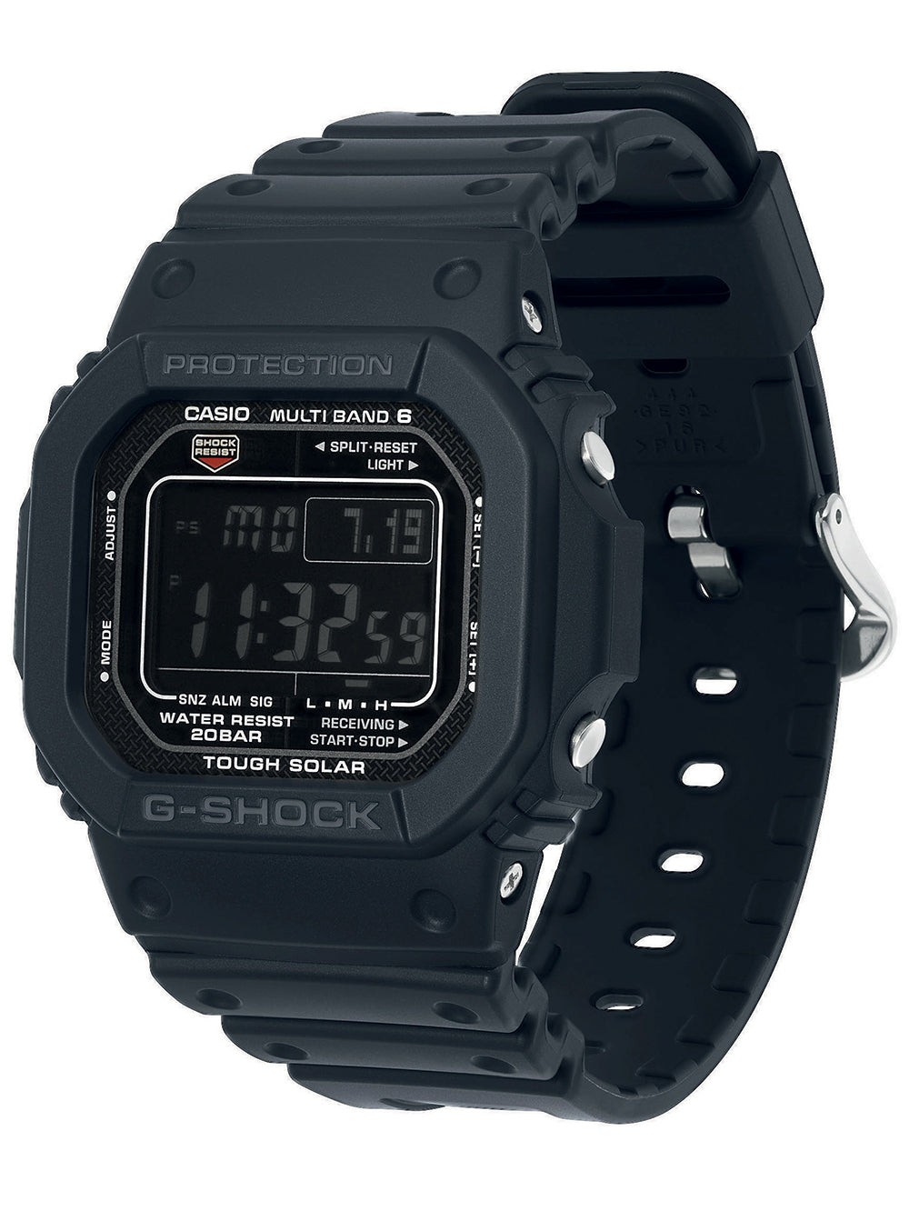 Casio GW-M5610U-1BER G-Shock solar radio controlled vyriškas laikrodis 43mm 20ATM
