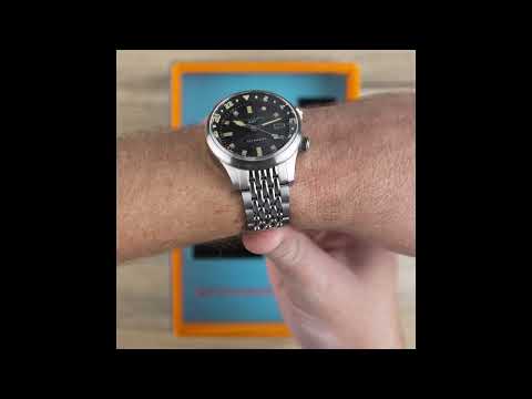 Spinnaker SP-5121-33 vyriškas laikrodis Bradner GMT Automatic 42mm 18ATM