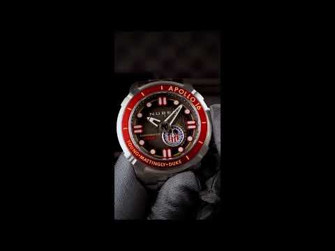 Nubeo NB-6093-33 vyriškas laikrodis Apollo 55th Automatic Limited Edition 48mm 20ATM
