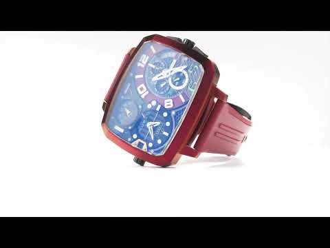 Nubeo NB-6084-02 vyriškas laikrodis Odyssey Triple Time-Zone Limited 58mm 5ATM