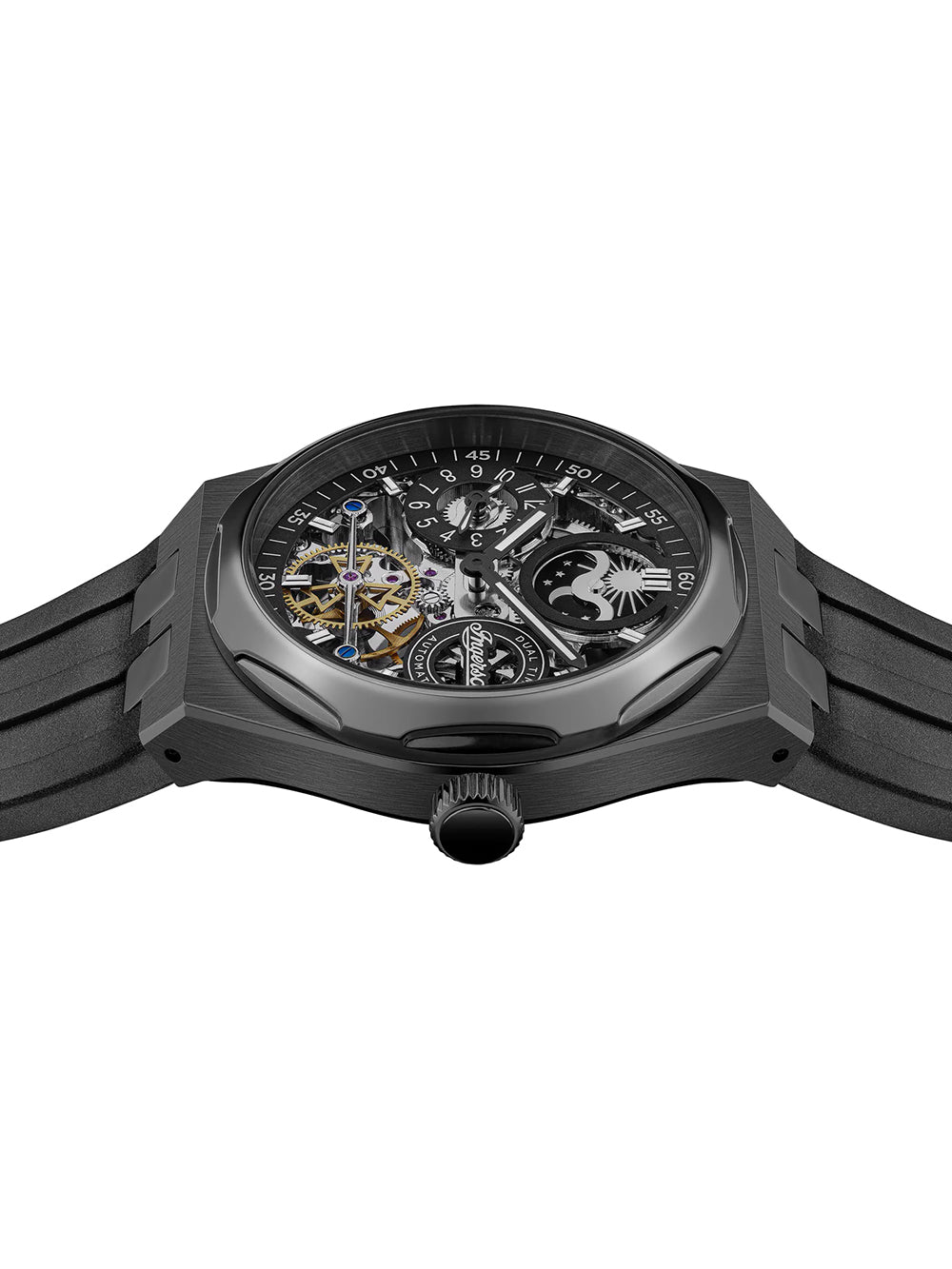 Ingersoll I12908 vyriškas laikrodis Broadway Dual Time Automatic 43mm 5ATM