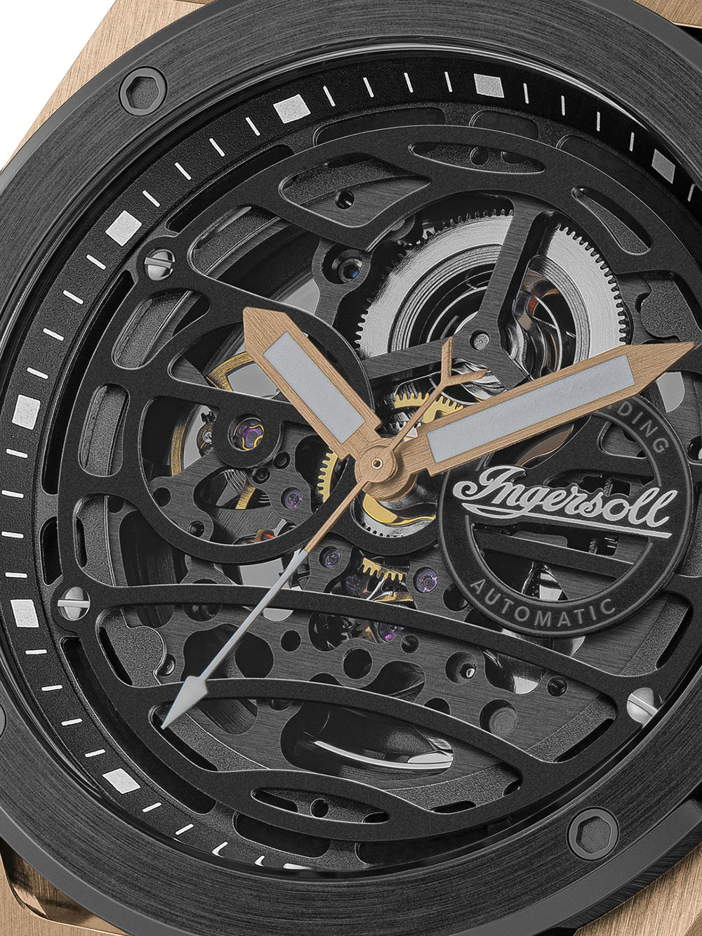 Ingersoll I15202 vyriškas laikrodis Springfield Automatic 47mm 5ATM