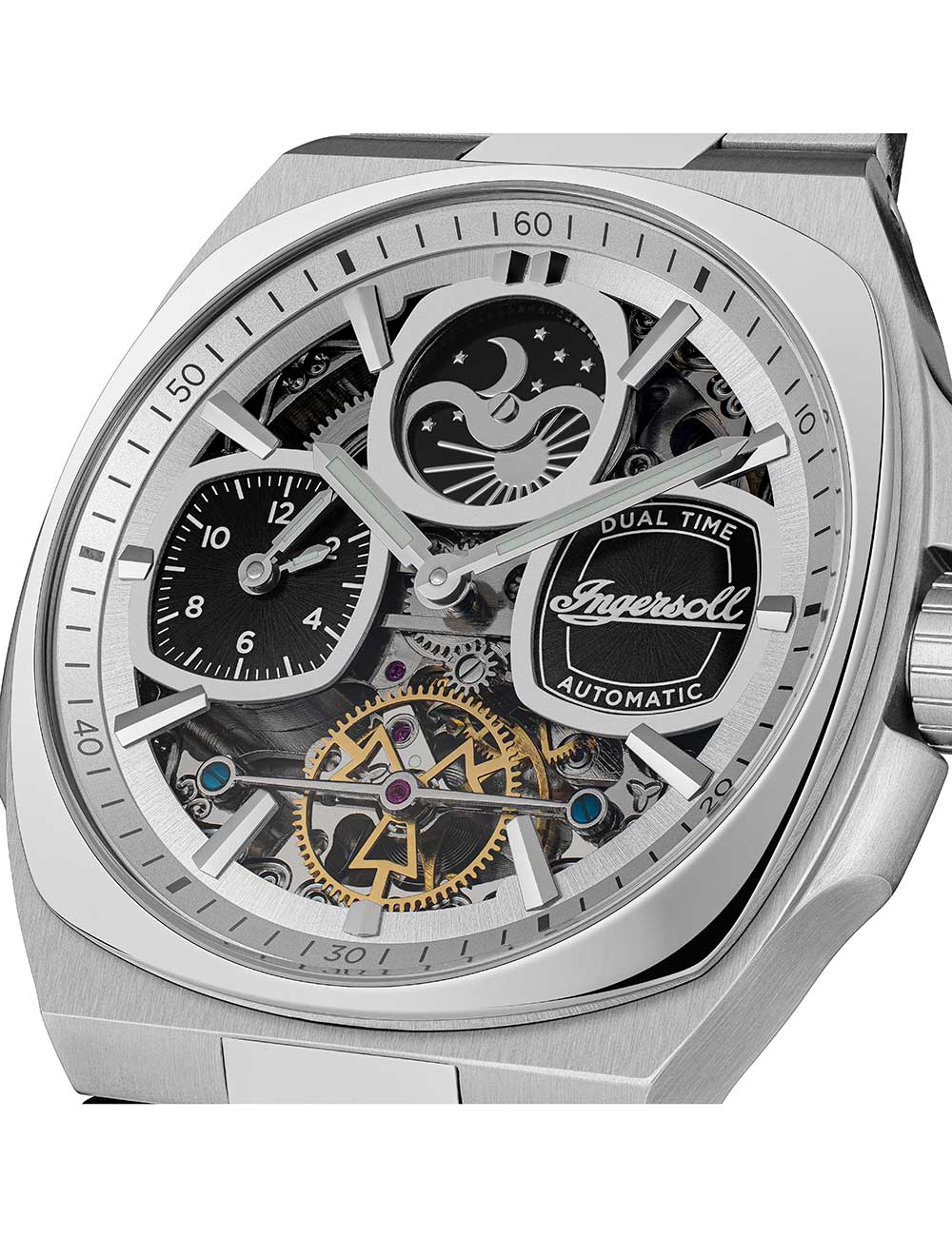 Ingersoll I15802 vyriškas laikrodis The Spirit Automatic 47mm 5ATM