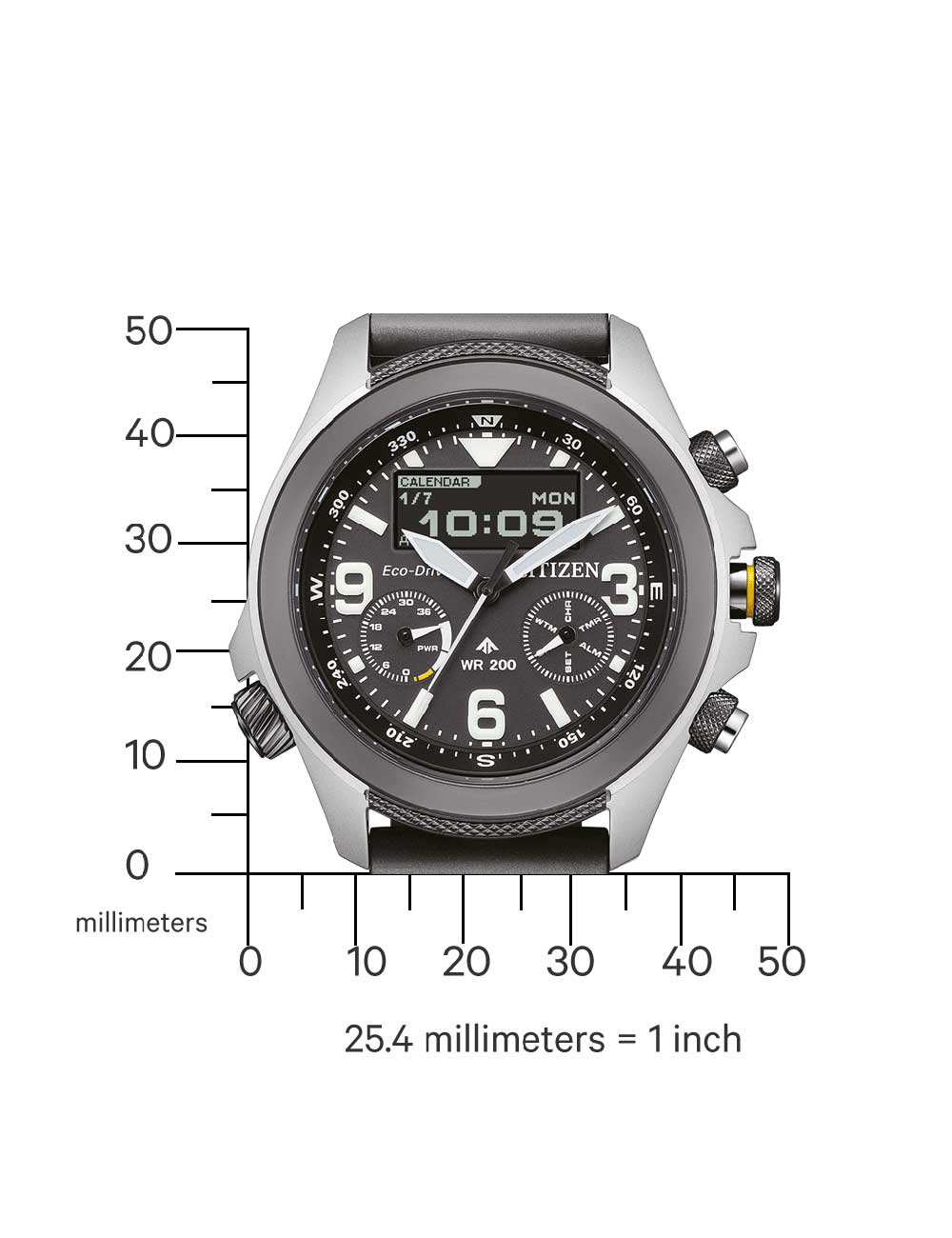 Citizen JV1007-07E vyriškas laikrodis Promaster 35th Anniversary Eco-Drive Combination 44mm 20ATM