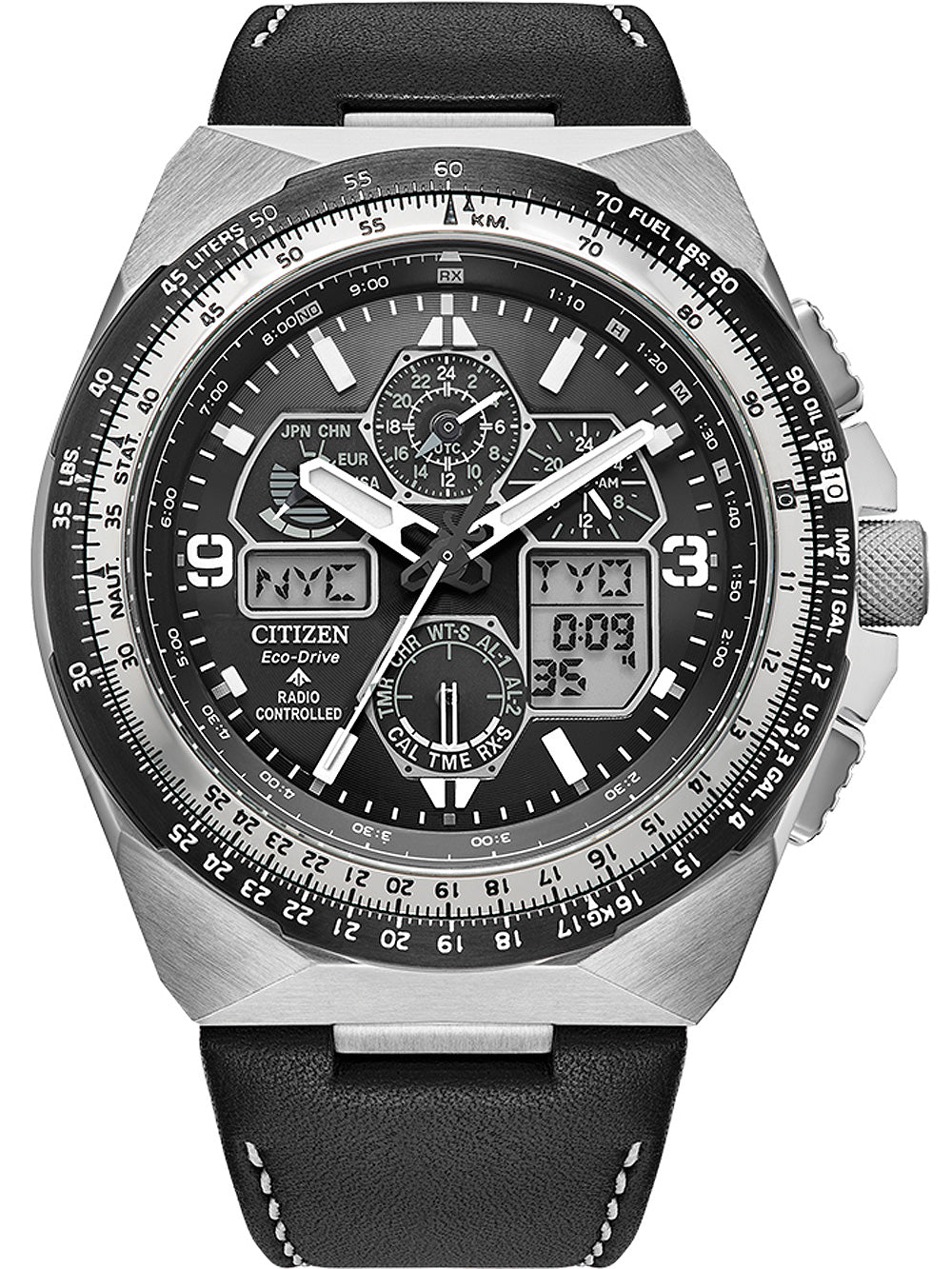 Citizen JY8149-05E Promaster Skyhawk Radio Controlled Eco-Drive vyriškas laikrodis 45mm 20ATM