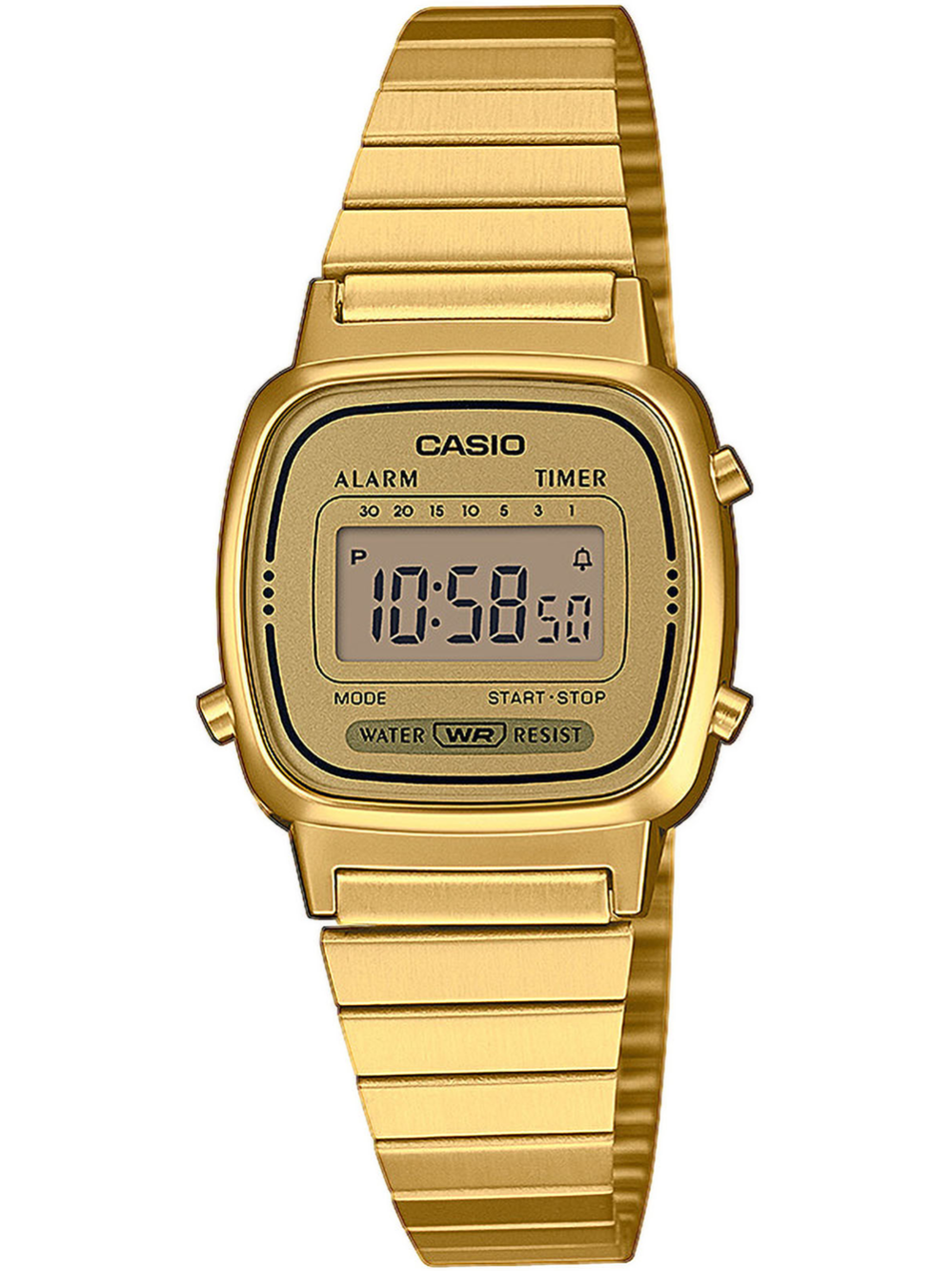 CASIO LA670WEGA-9EF Collection moteriškas laikrodis 24mm 3 ATM
