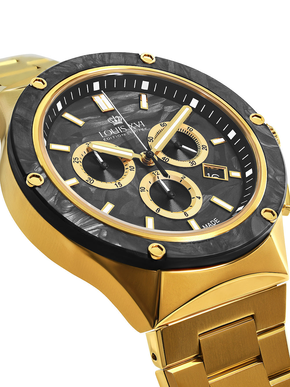 Louis XVI LXVI1211 Le Monarque Chronograph vyriškas laikrodis 42mm 5ATM