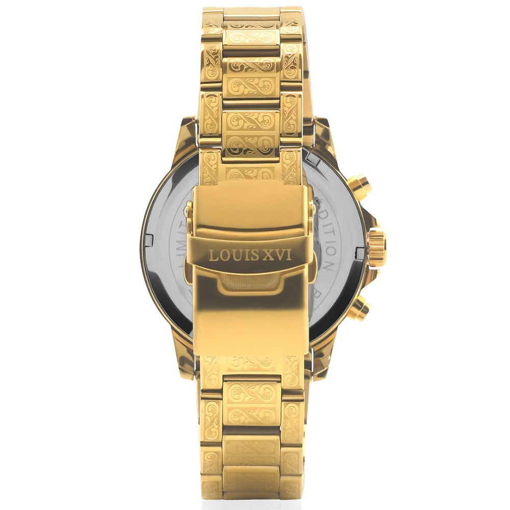 Louis XVI LXVI1094 Palais Royale Arabic Chronograph vyriškas laikrodis 43mm 10ATM