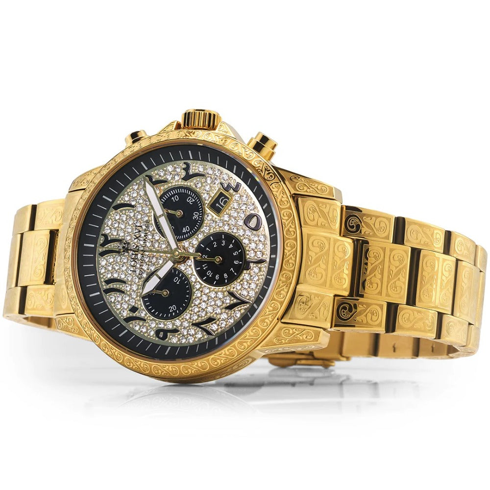 Louis XVI LXVI1096 Palais Royale Arabic Chronograph vyriškas laikrodis 43mm 10ATM