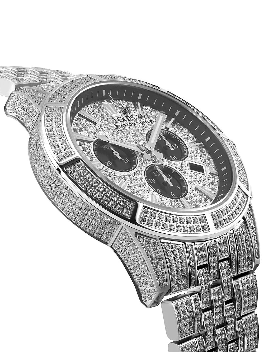 Louis XVI LXVI1122 Majeste Full Iced Chronograph vyriškas laikrodis 43mm 5ATM