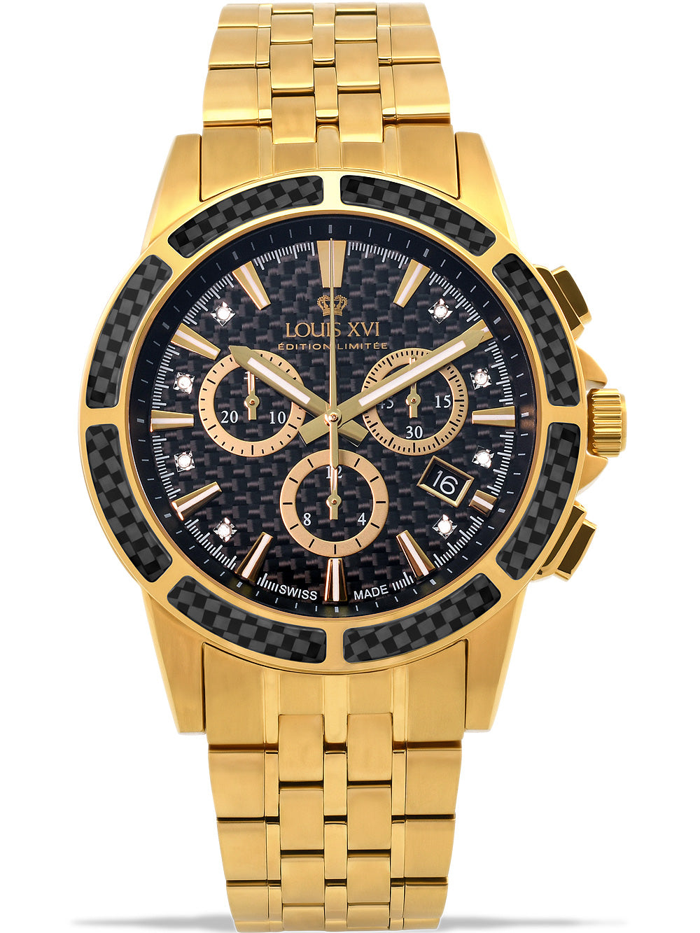 Louis XVI LXVI1103 Majeste Chronograph vyriškas laikrodis 43mm 5ATM