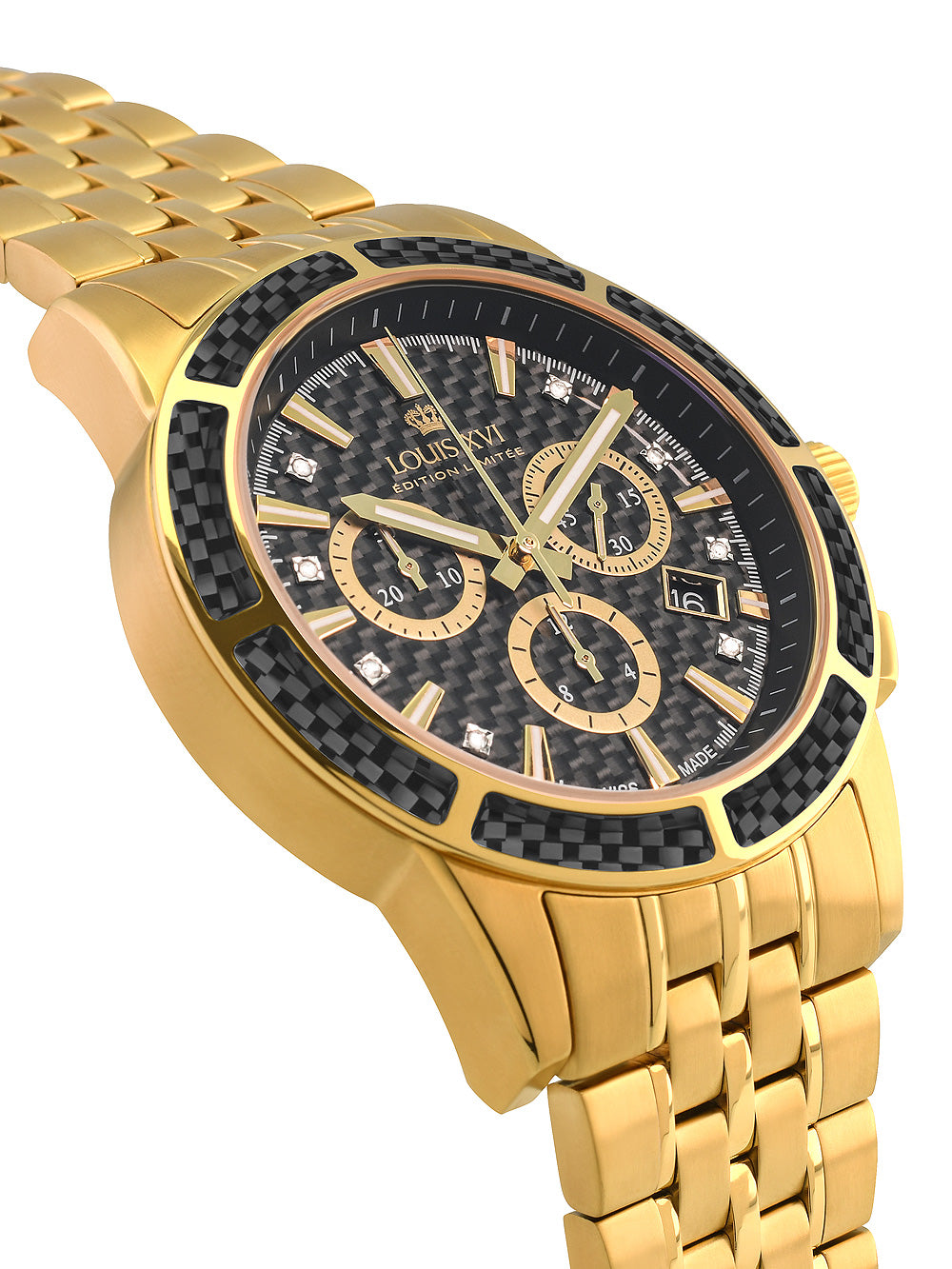 Louis XVI LXVI1103 Majeste Chronograph vyriškas laikrodis 43mm 5ATM