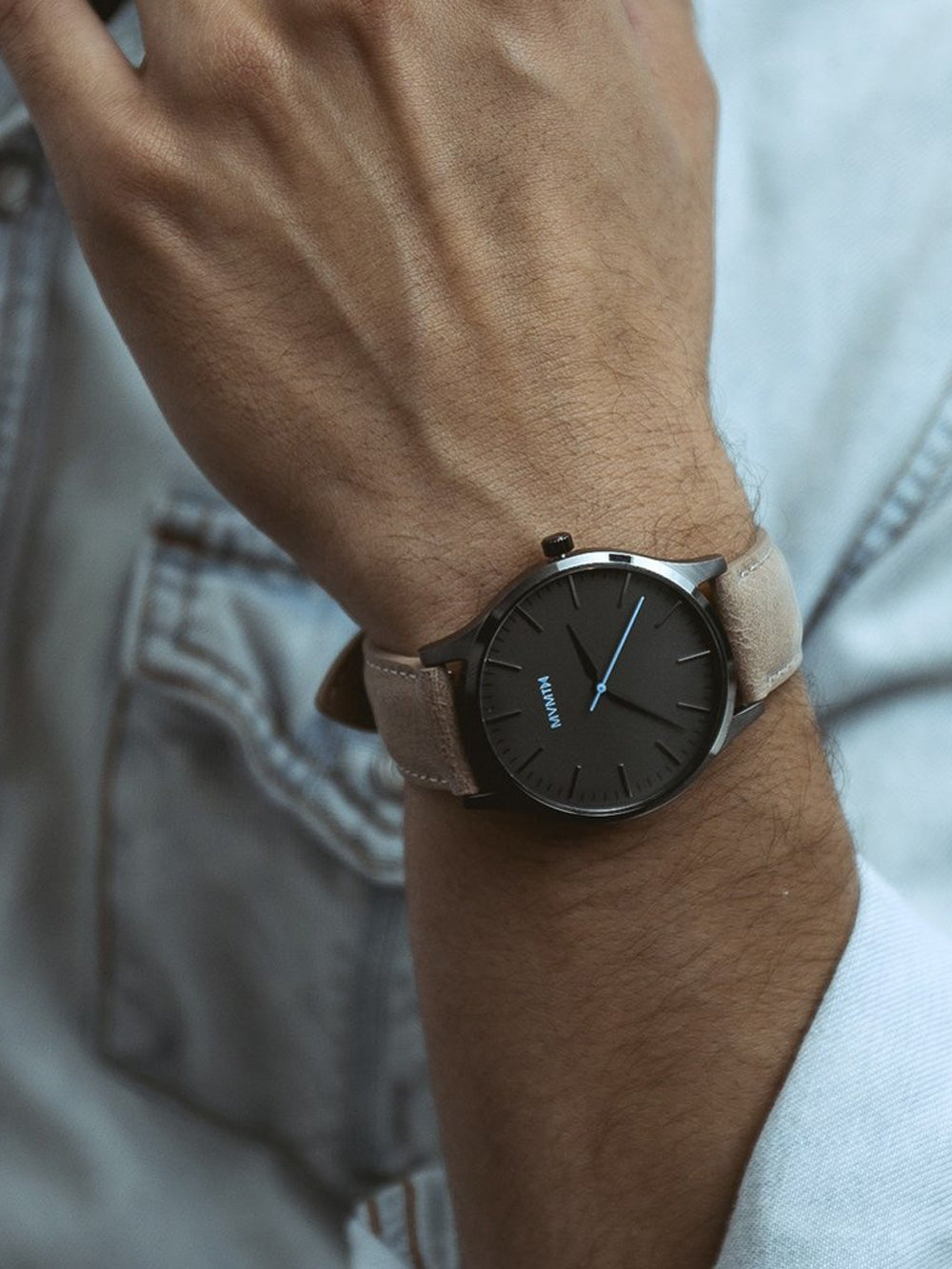MVMT MT01-GML 40 Series Gunmetal Sandstone vyriškas laikrodis 40mm 3ATM