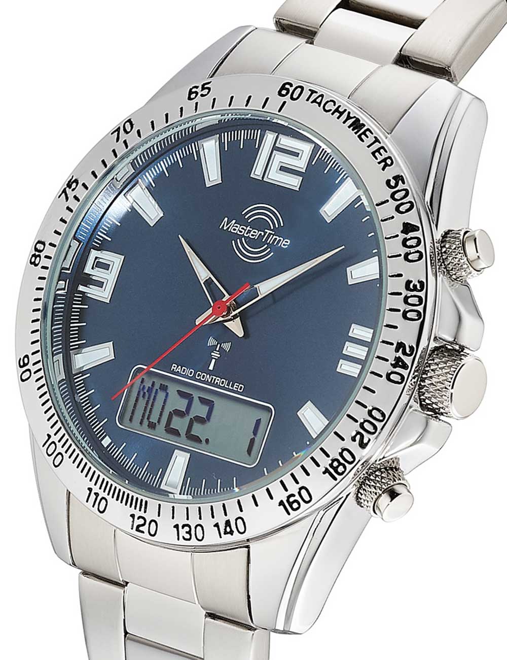 Master Time MTGA-10875-32M vyriškas laikrodis Sporty Big Date Chronograph 42mm 5ATM
