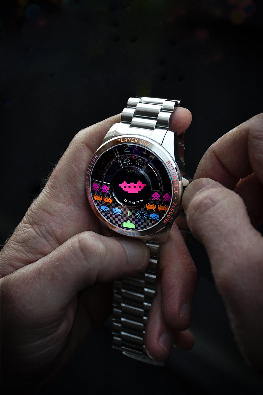 Nubeo NB-6082-SI-11 vyriškas laikrodis Quasar Automatic Limited 48mm 20ATM