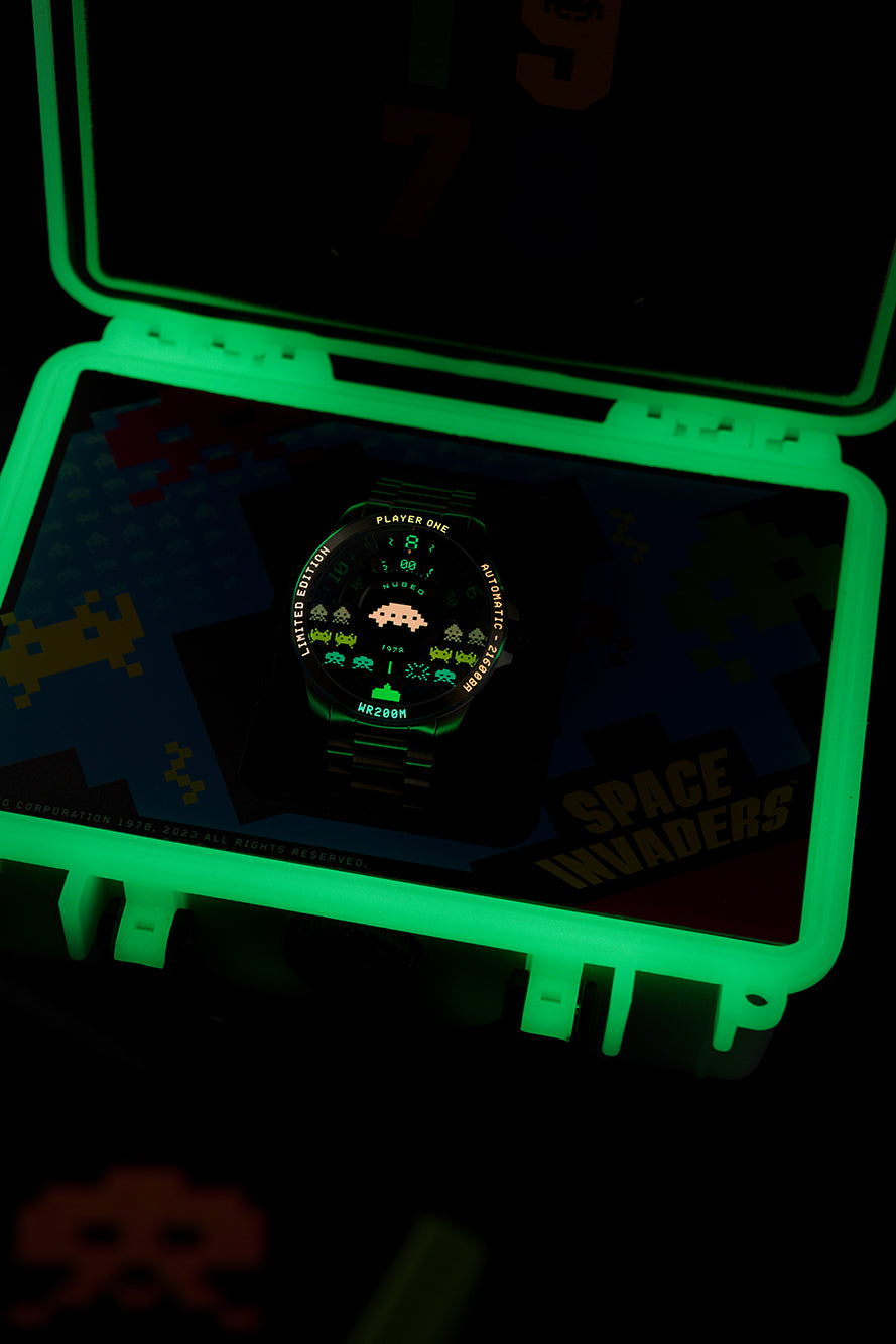 Nubeo NB-6082-SI-11 vyriškas laikrodis Quasar Automatic Limited 48mm 20ATM