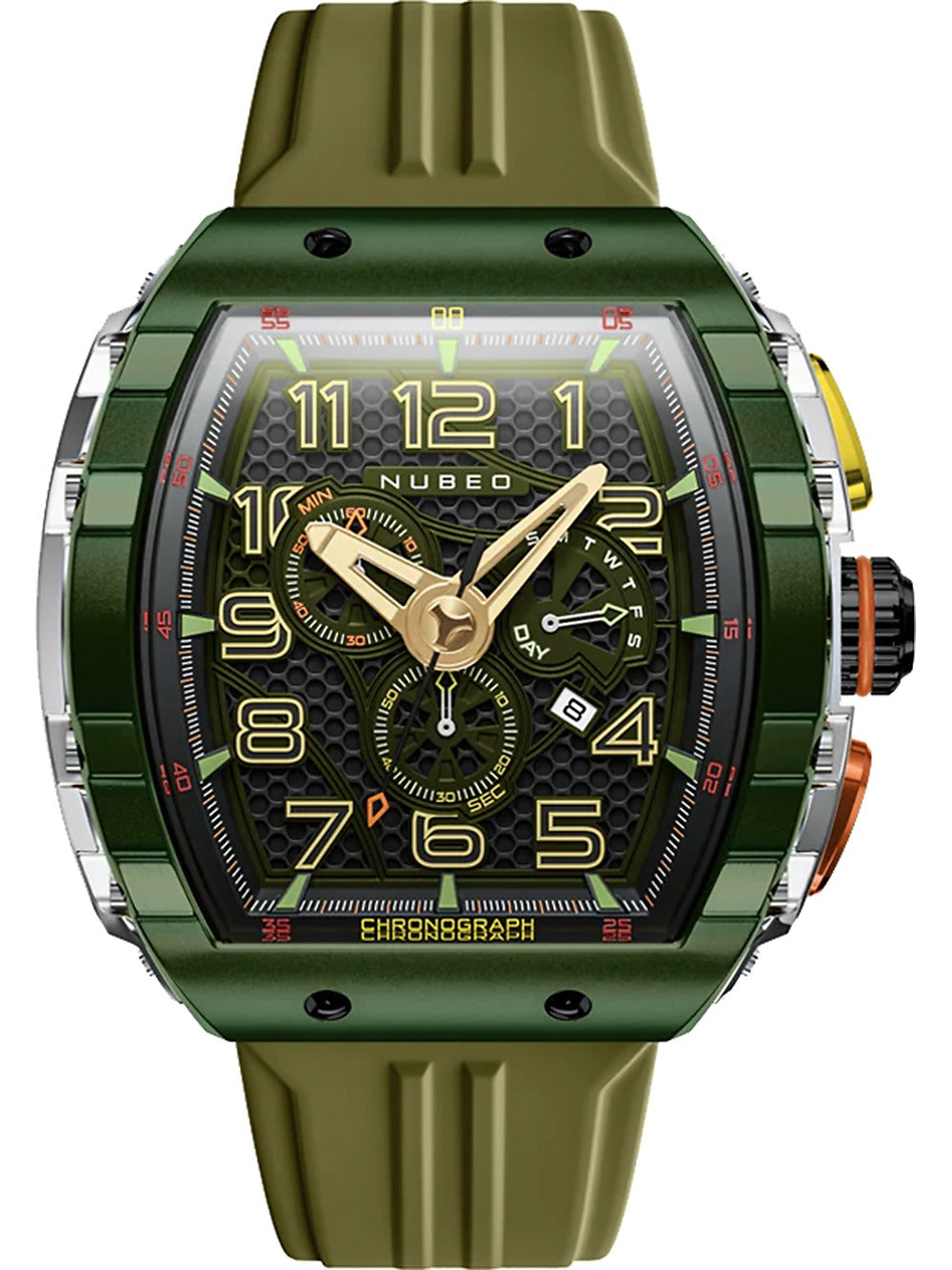 Nubeo NB-6088-05 vyriškas laikrodis Magellan Retrograde Chronograph 49mm 5ATM