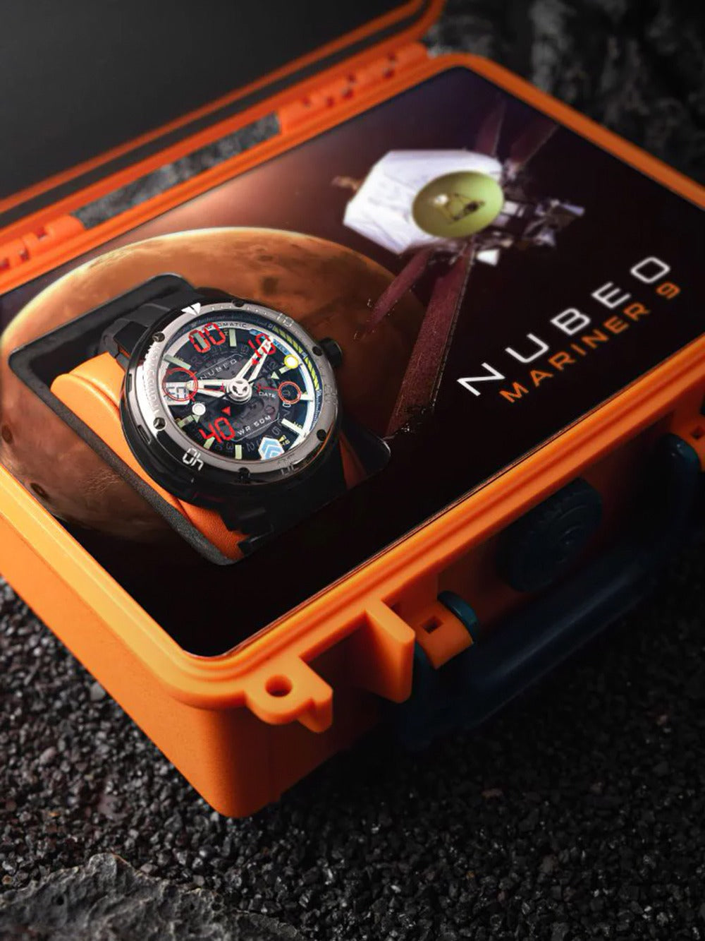 Nubeo NB-6090-22 vyriškas laikrodis Mariner 9 Automatic Limited Edition 50mm 5ATM