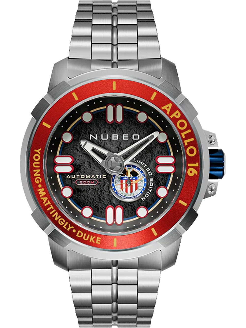 Nubeo NB-6093-33 vyriškas laikrodis Apollo 55th Automatic Limited Edition 48mm 20ATM