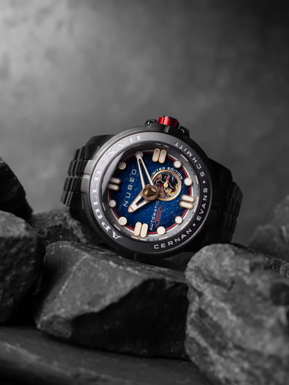 Nubeo NB-6093-66 vyriškas laikrodis Apollo 55th Automatic Limited Edition 48mm 20ATM